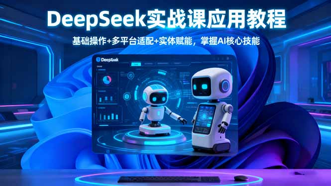 （16391期）DeepSeek实战课应用教程、基础操作+多平台适配+实体赋能，掌握AI核心技能-靠谱项目库