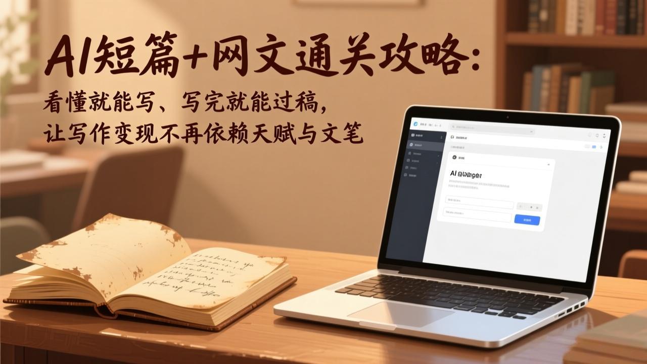 （18064期）AI短篇+网文通关攻略-更新4月：看懂就能写、写完就能过稿，让写作变现不再依赖天赋与文笔-靠谱项目库