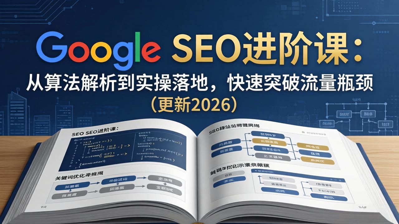 （18048期）Google SEO进阶课：从算法解析到实操落地，快速突破流量瓶颈（更新2026）-靠谱项目库