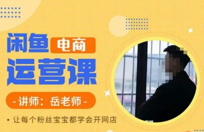 岳老师·闲鱼电商运营课，让每个粉丝宝宝都学会开网店-靠谱项目库