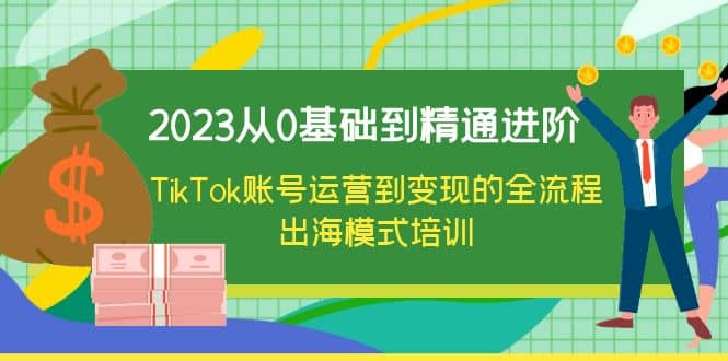 2023从0基础到精通进阶，TikTok账号运营到变现的全流程出海模式培训-靠谱项目库