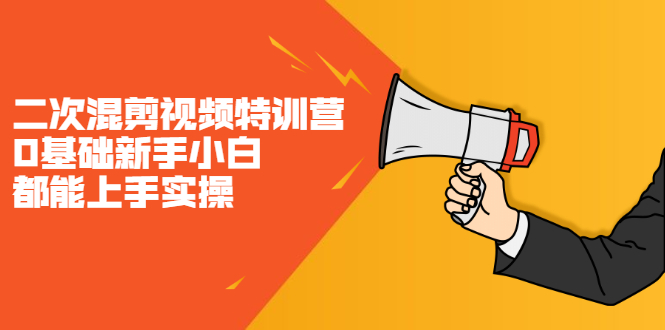 二次混剪视频特训营，0基础新手小白都能上手实操，两天开干-靠谱项目库