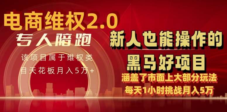电商维权 4.0 如何做到月入 5 万+每天 1 小时新人也能快速上手【仅揭秘】-靠谱项目库