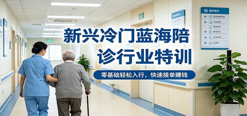 新兴冷门蓝海陪诊行业特训，零基础轻松入行，快速接单赚钱-靠谱项目库