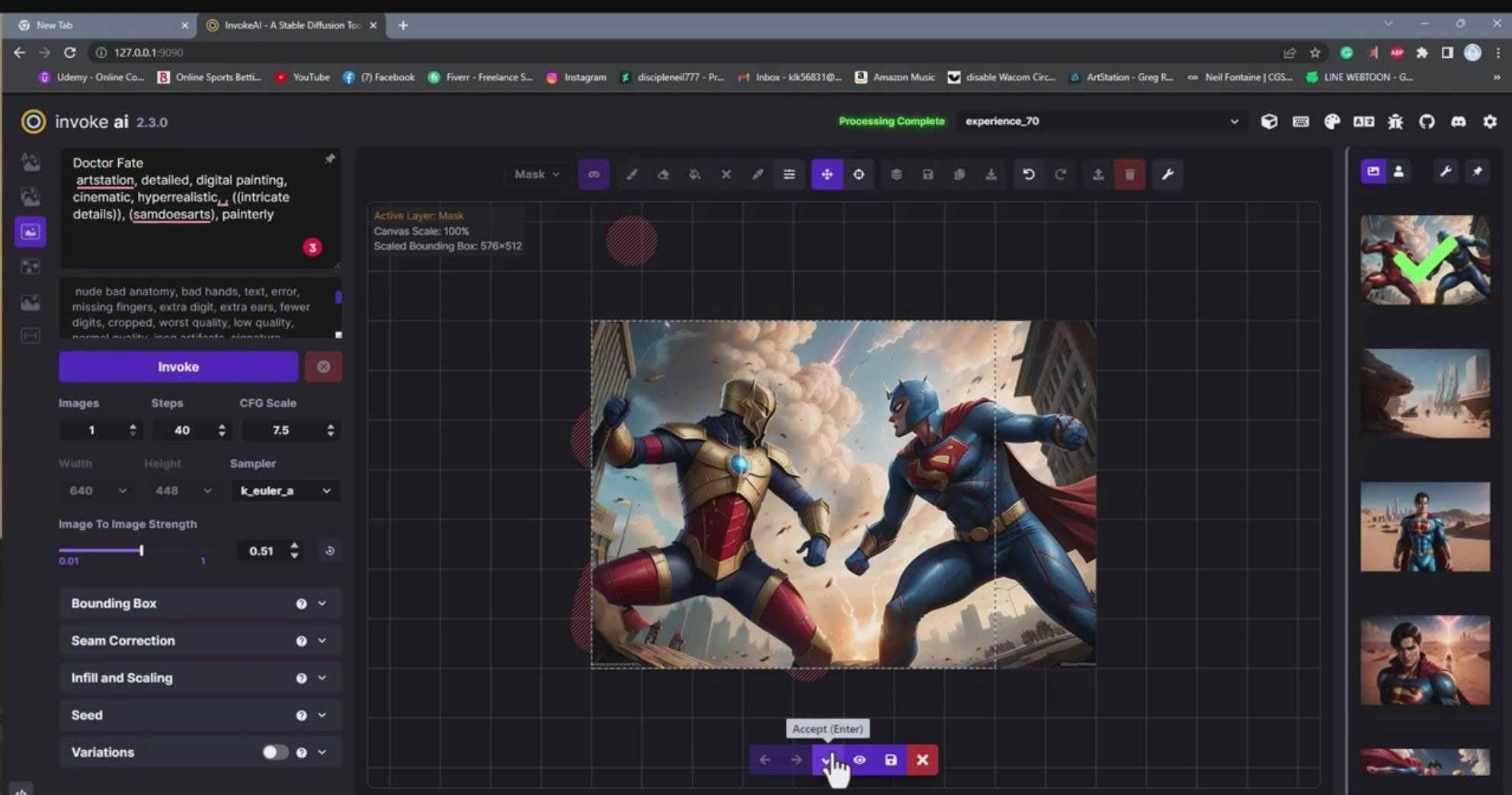 （9760期）Invoke AI 绘画教程-零基础创作可以销售的完美插图-49节-中英字幕-靠谱项目库