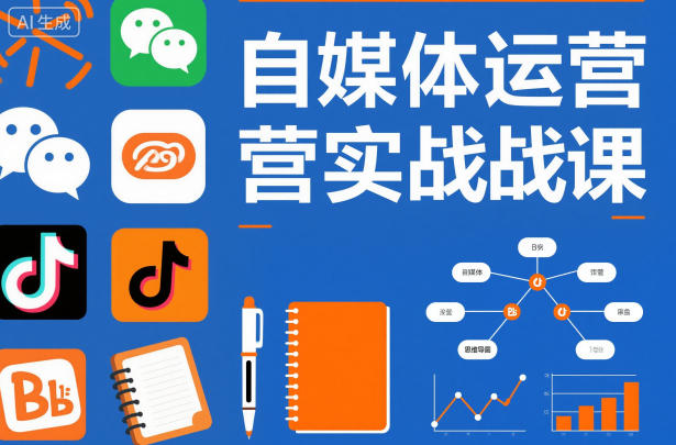 自媒体运营实战课，掌握一套系统的自媒体运营底层方法论，成为优秀的内容创作者-靠谱项目库