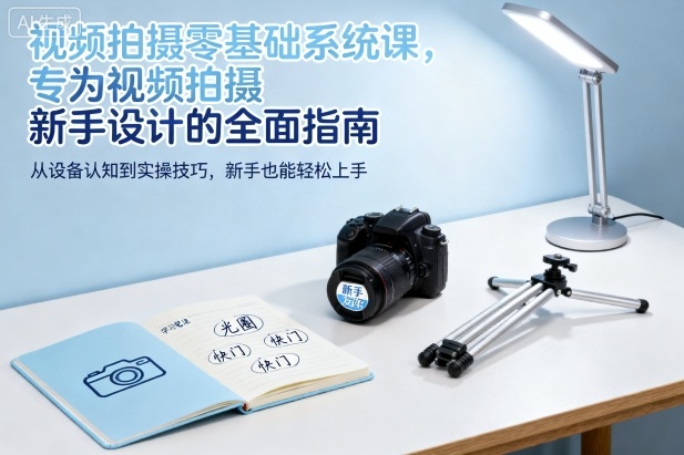 视频拍摄零基础系统课，专为视频拍摄新手设计的全面指南-靠谱项目库